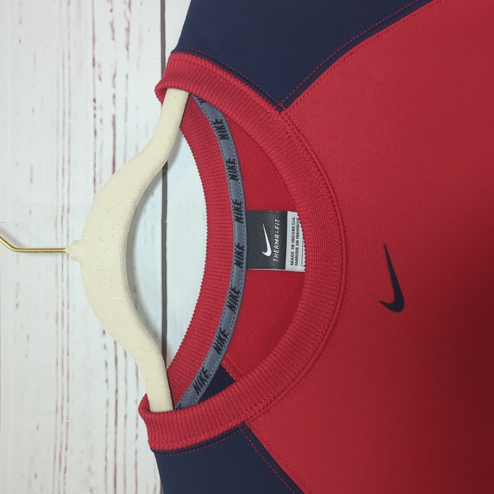 Men's Nike Red Navy St. Louis Cardinals Raglan Sweatshirt Large‎ Therma-Fit - Picture 6 of 13